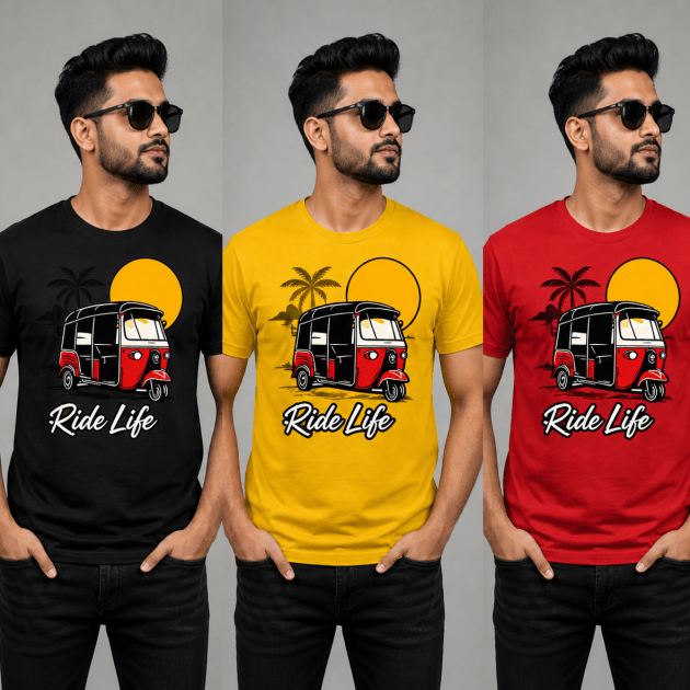 Curve Neck T shirts 220 Gsm